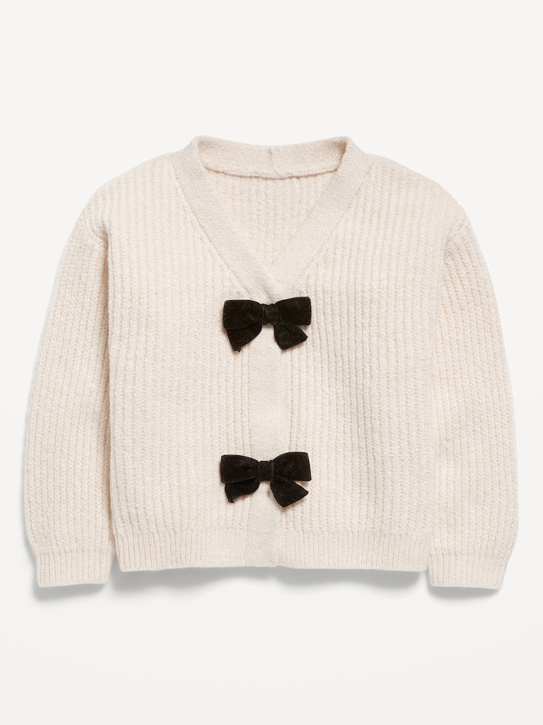 SoSoft Bow Cardigan Sweater for Toddler Girls