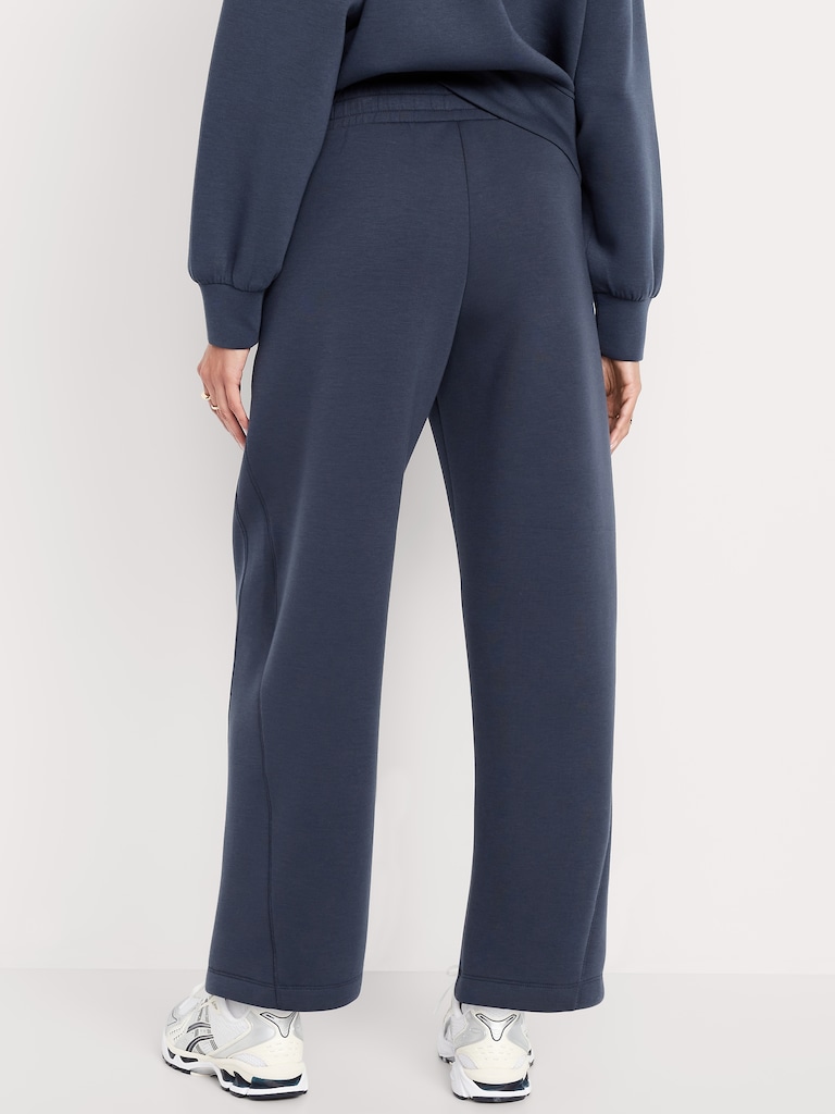 High-Waisted Bounce Fleece Barrel Sweatpants