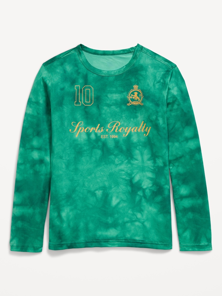 CloudMotion Long-Sleeve Graphic Performance T-Shirt for Boys