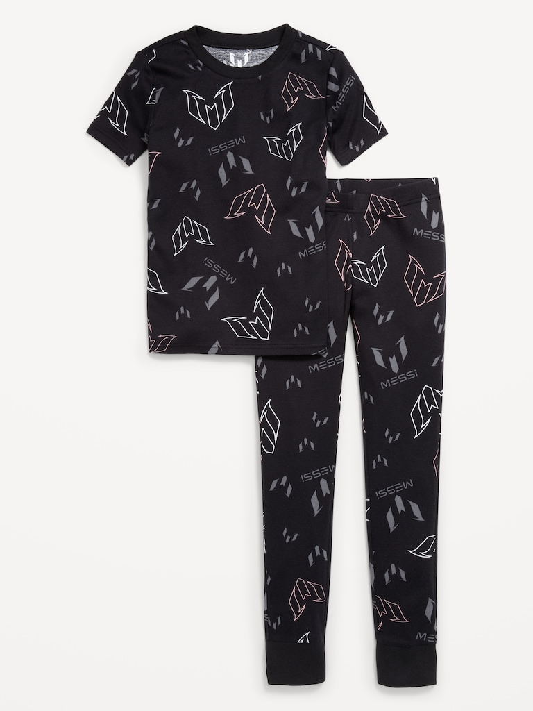 Messi™ Gender-Neutral Snug-Fit Graphic Pajama Set for Kids