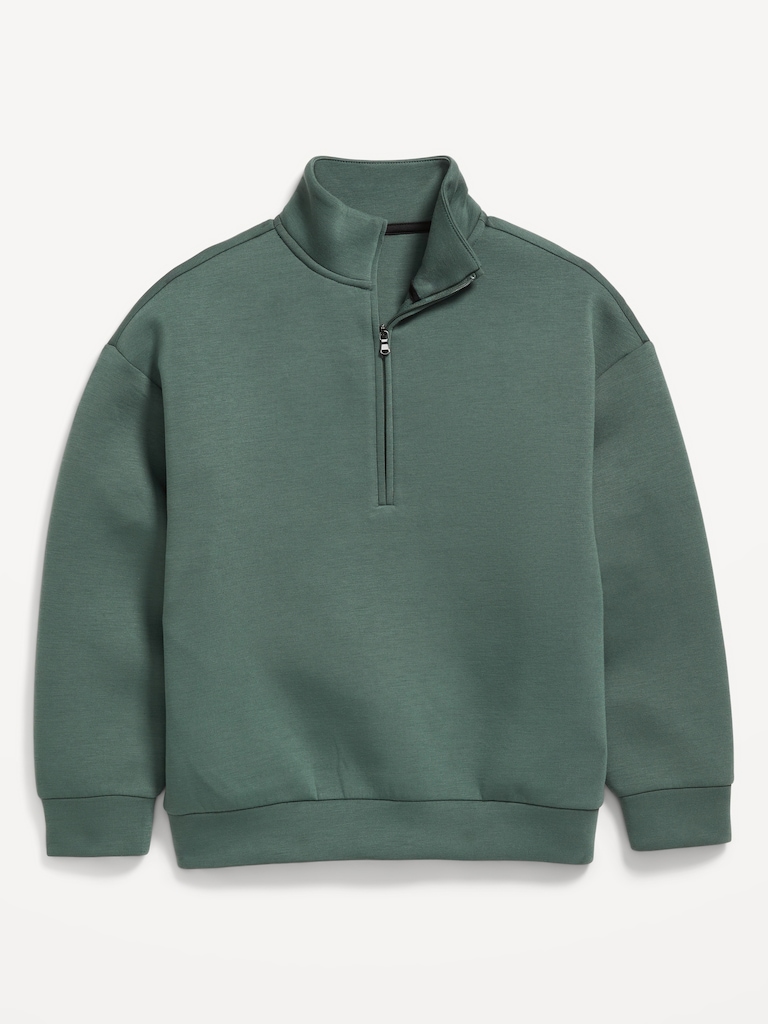 Bounce Fleece Oversized Quarter-Zip Sweatshirt for Boys