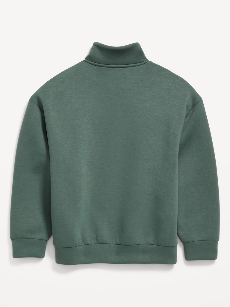 Bounce Fleece Oversized Quarter-Zip Sweatshirt for Boys