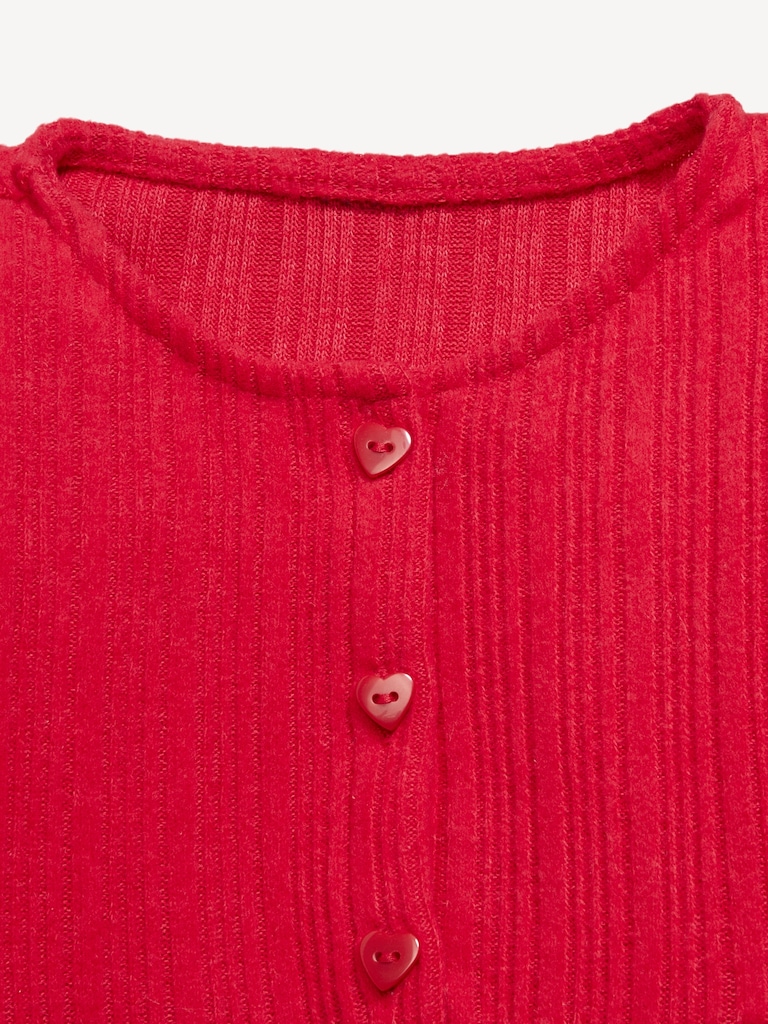 Long-Sleeve Cozy-Knit Dress for Toddler Girls