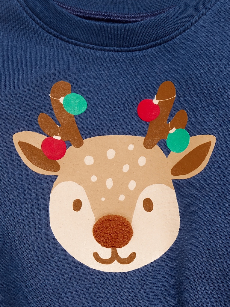 Long-Sleeve Graphic Sweatshirt and Sweatpants Set for Baby