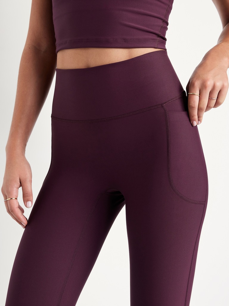 Extra-High Waisted PowerSoft Boundless 7/8 Pocket Leggings – No Front Seam