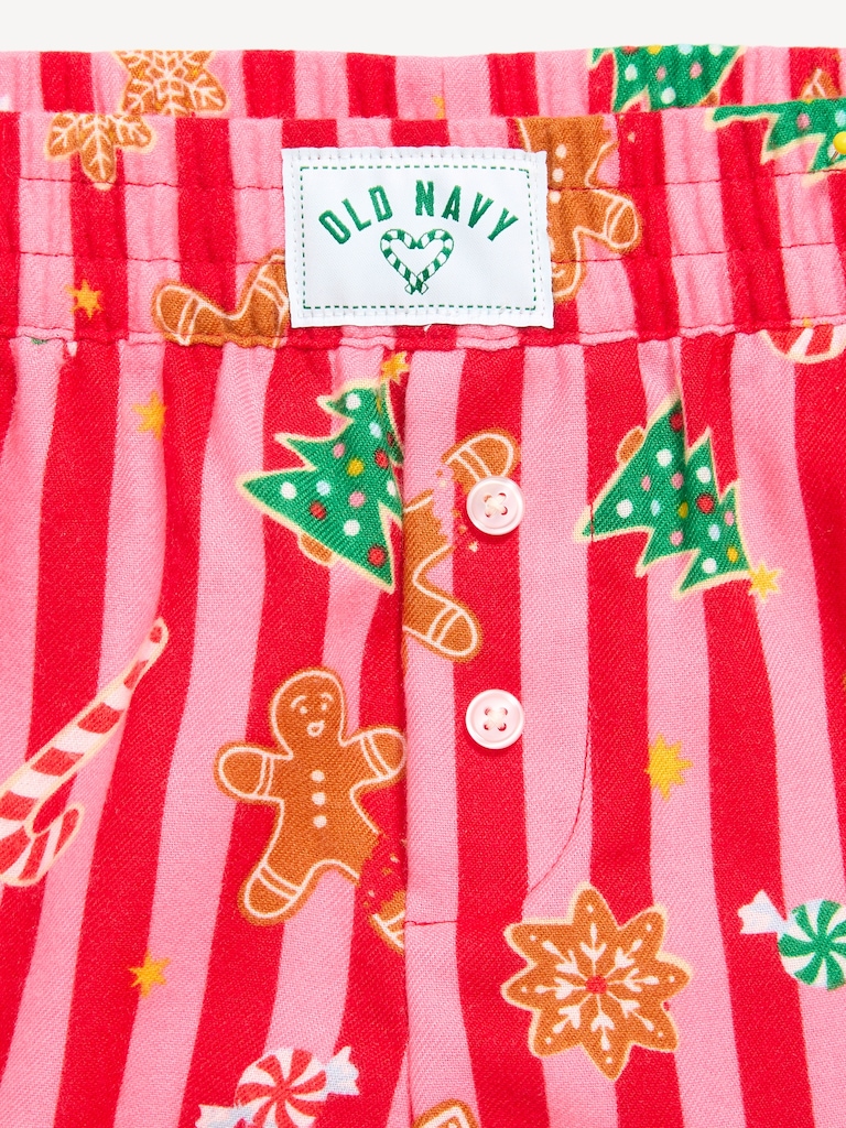 Flannel Plaid Boxer Pajama Shorts for Girls