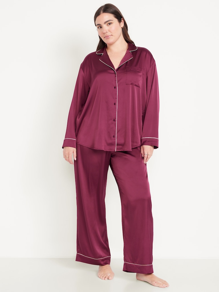 Satin Pajama Pant Set for Women