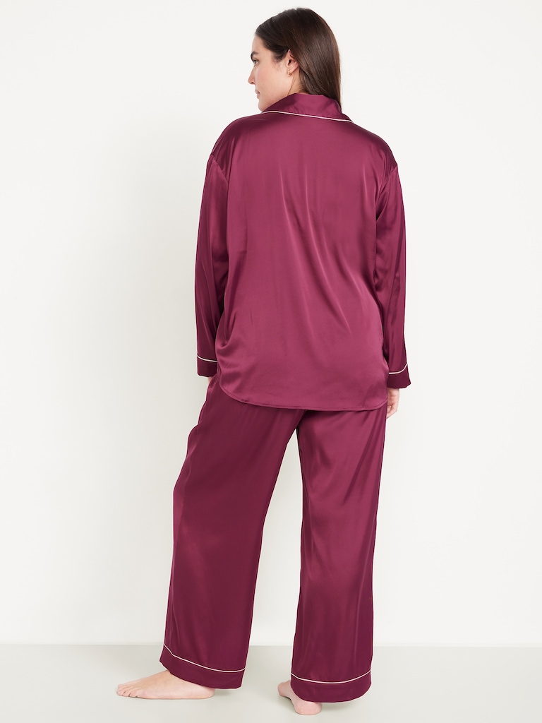 Satin Pajama Pant Set for Women