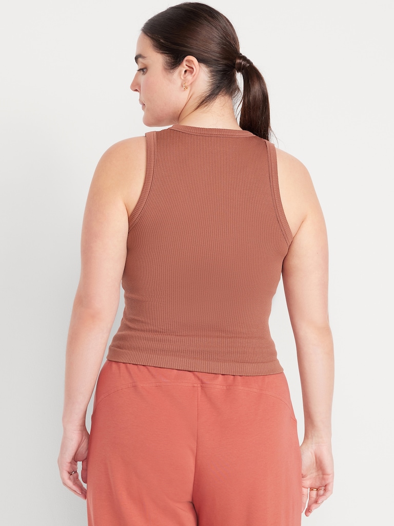 Exhale Seamless Fitted Rib Tank