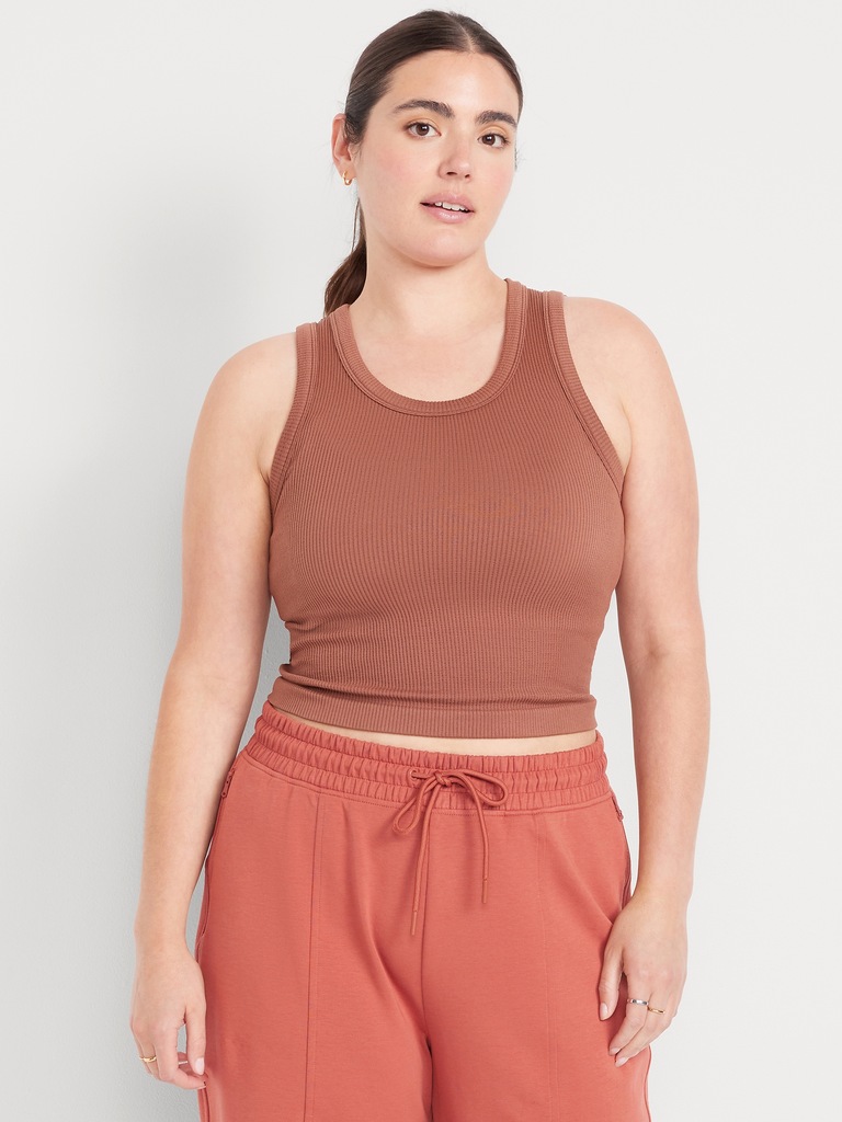 Exhale Seamless Fitted Rib Tank