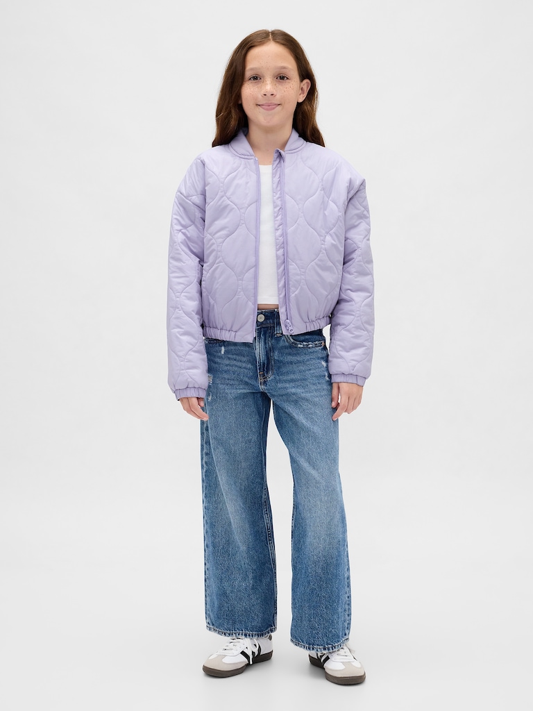 Kids Recycled Lightweight Quilted Puffer Jacket
