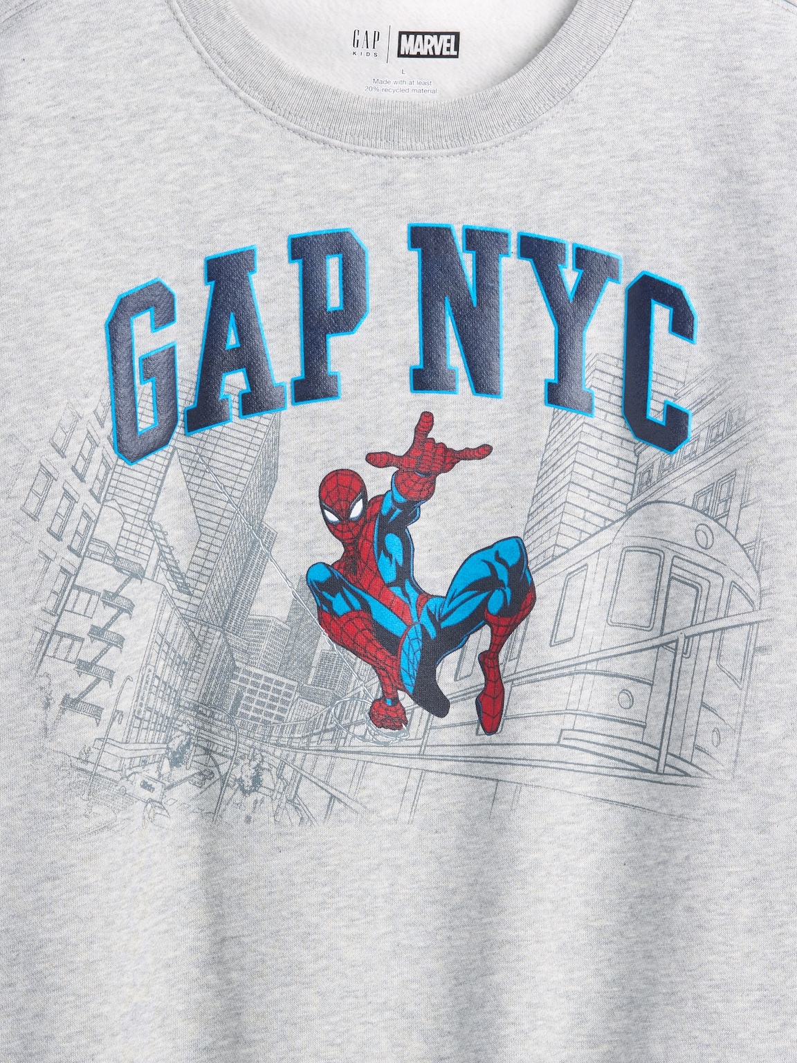 Kids VintageSoft Marvel Graphic Logo Sweatshirt