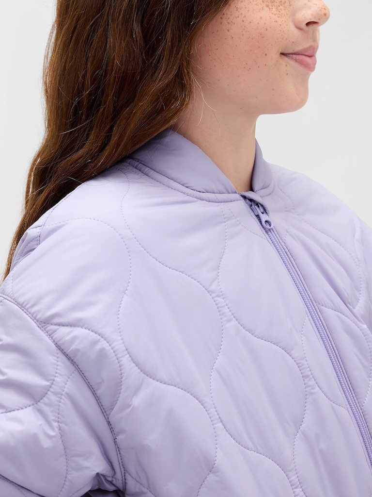 Kids Recycled Lightweight Quilted Puffer Jacket