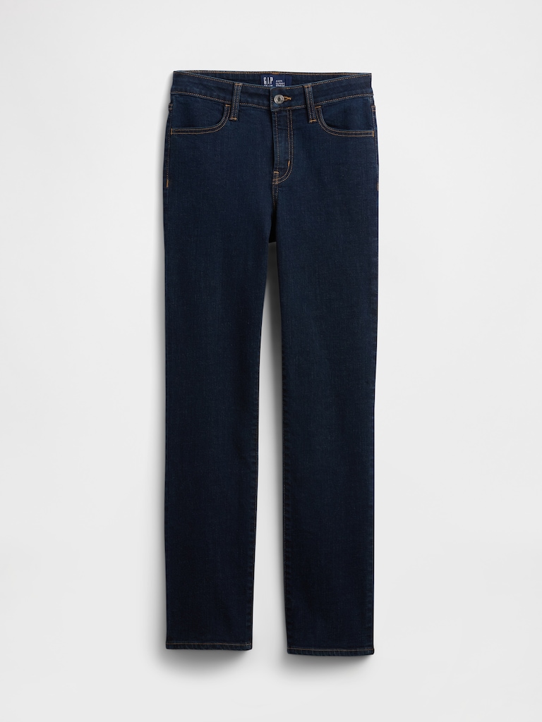 Mid Rise Classic Straight Jeans
