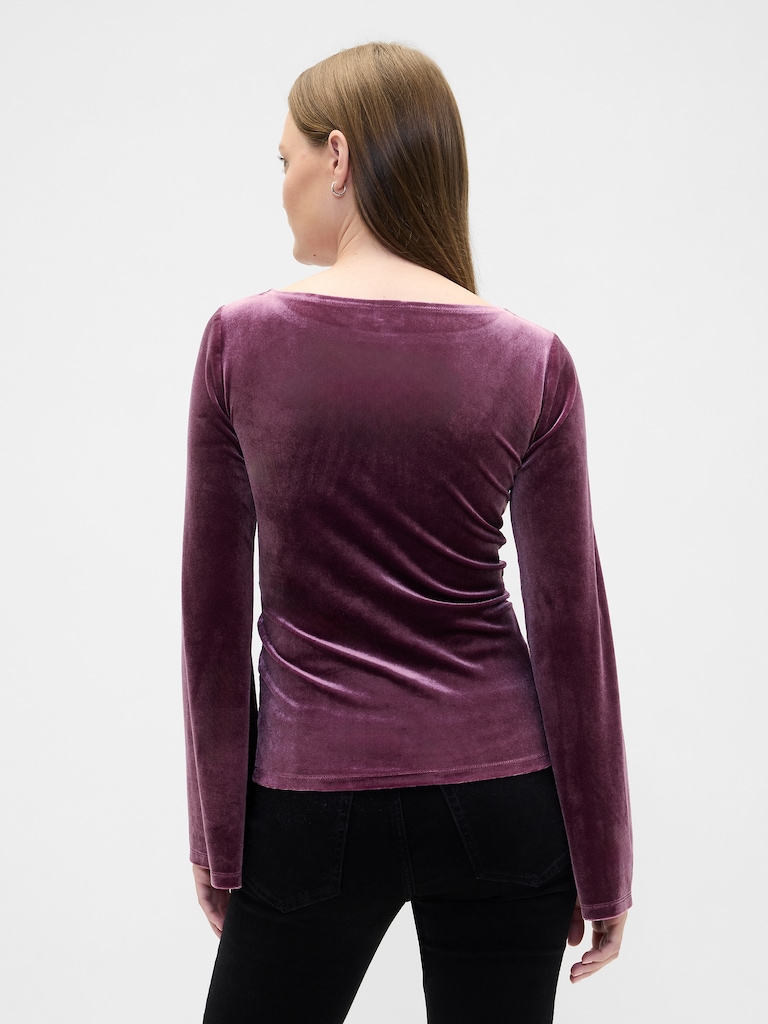 Bell Sleeve Boatneck T-Shirt