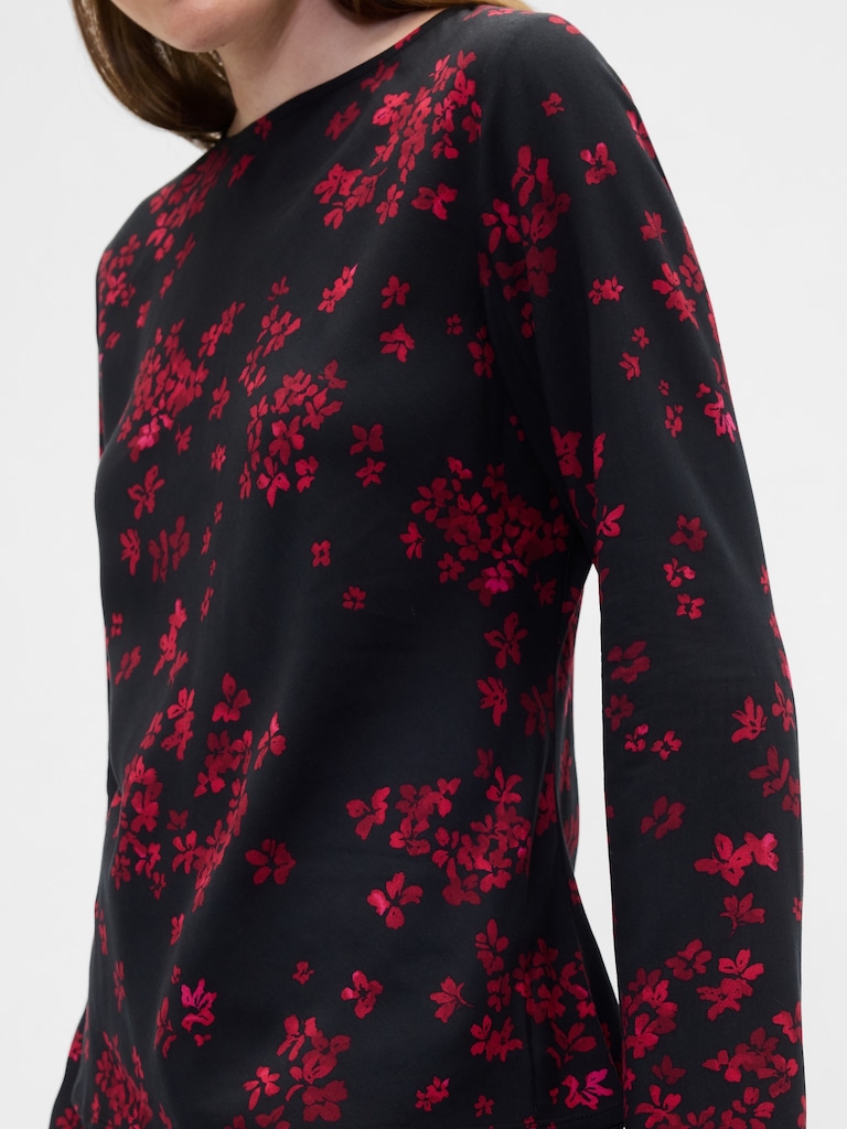 Bell Sleeve Boatneck Top