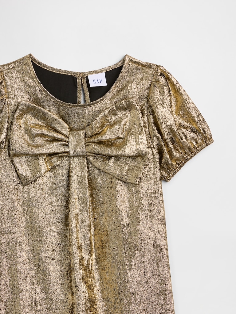 babyGap Puff Sleeve Bow Dress