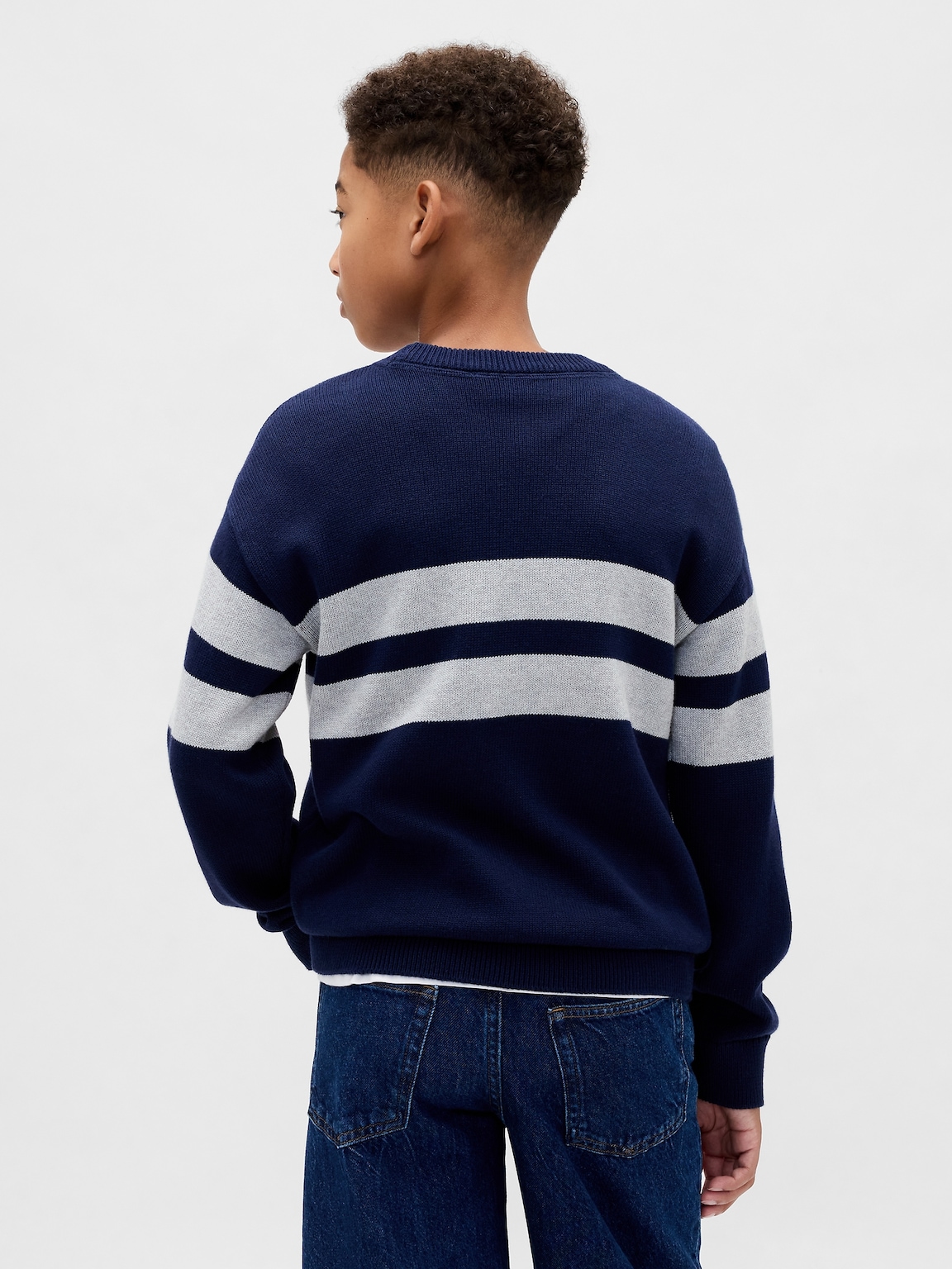 Kids Relaxed Crewneck Sweater