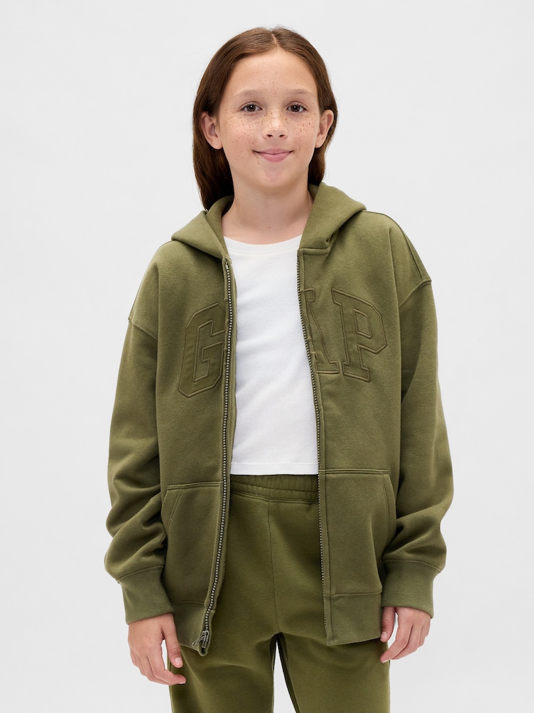 Kids VintageSoft Logo Zip Hoodie