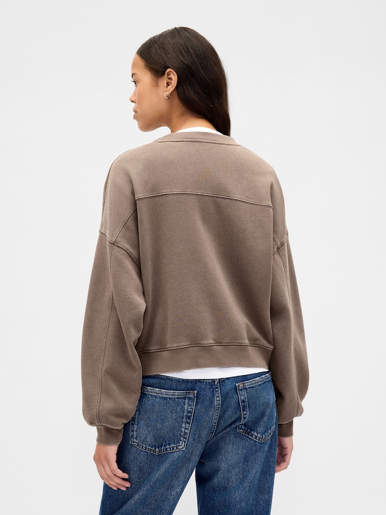 VintageSoft Wedge Crewneck Sweatshirt
