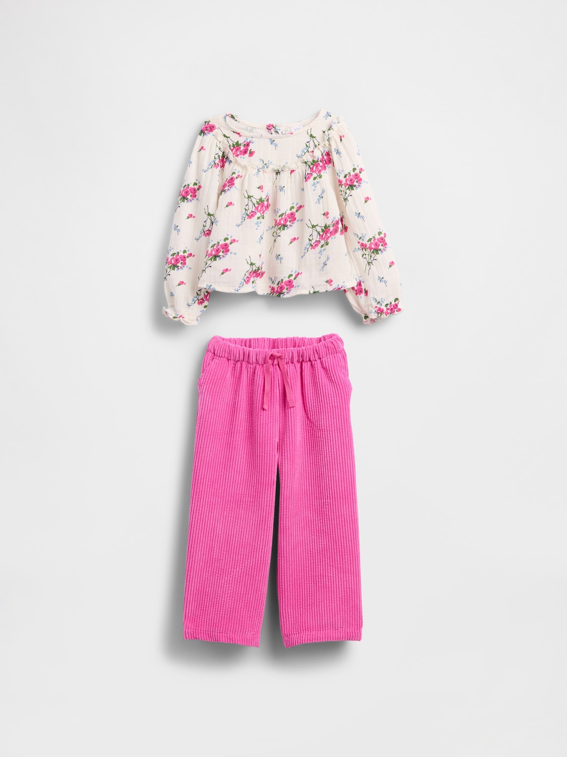 Baby & Toddler Cotton Gauze & Corduroy Outfit Set