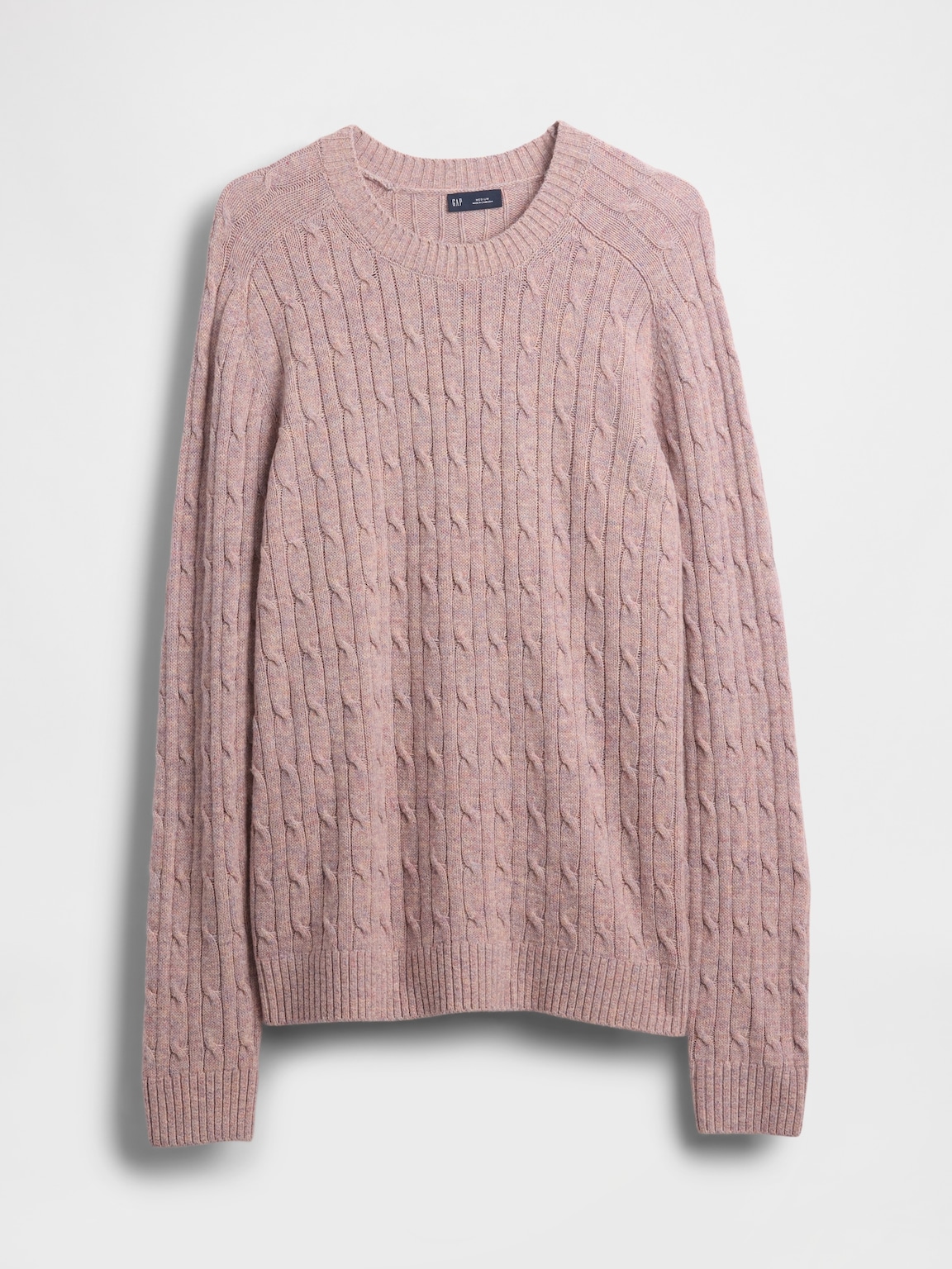 Merino Wool-Blend Cable-Knit Sweater