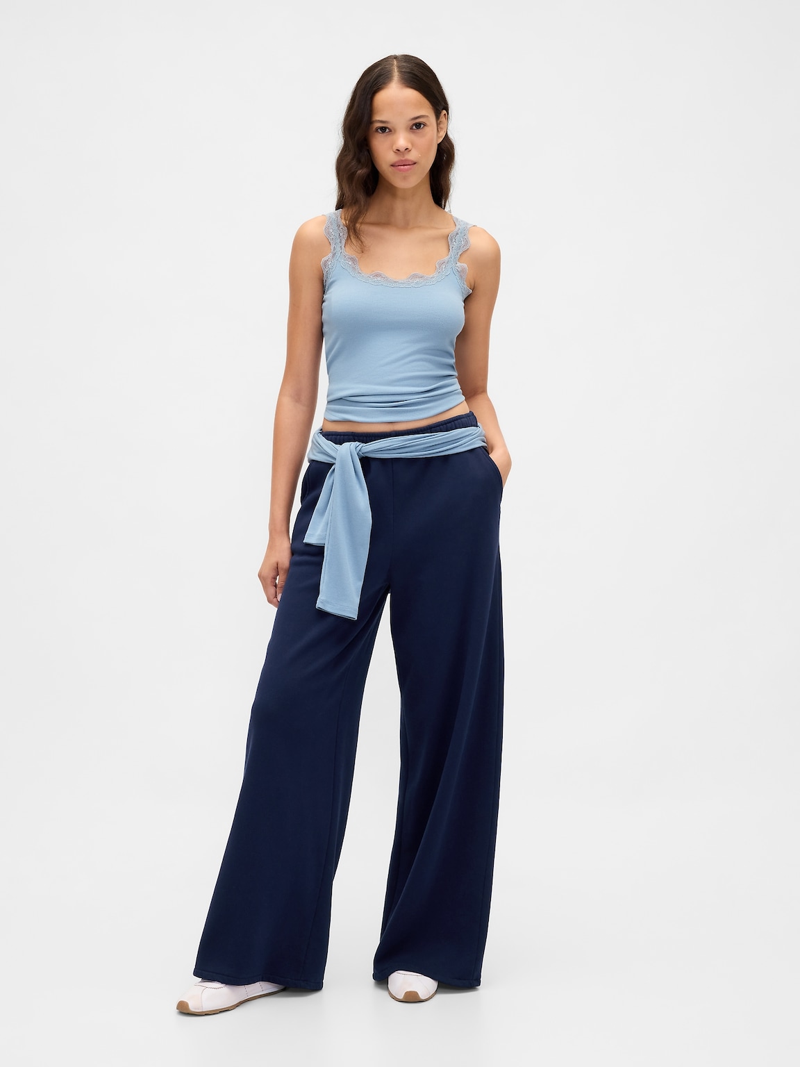 Mini Rib Lace PJ Tank Top