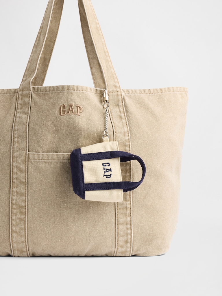 Logo Tote Keychain Charm