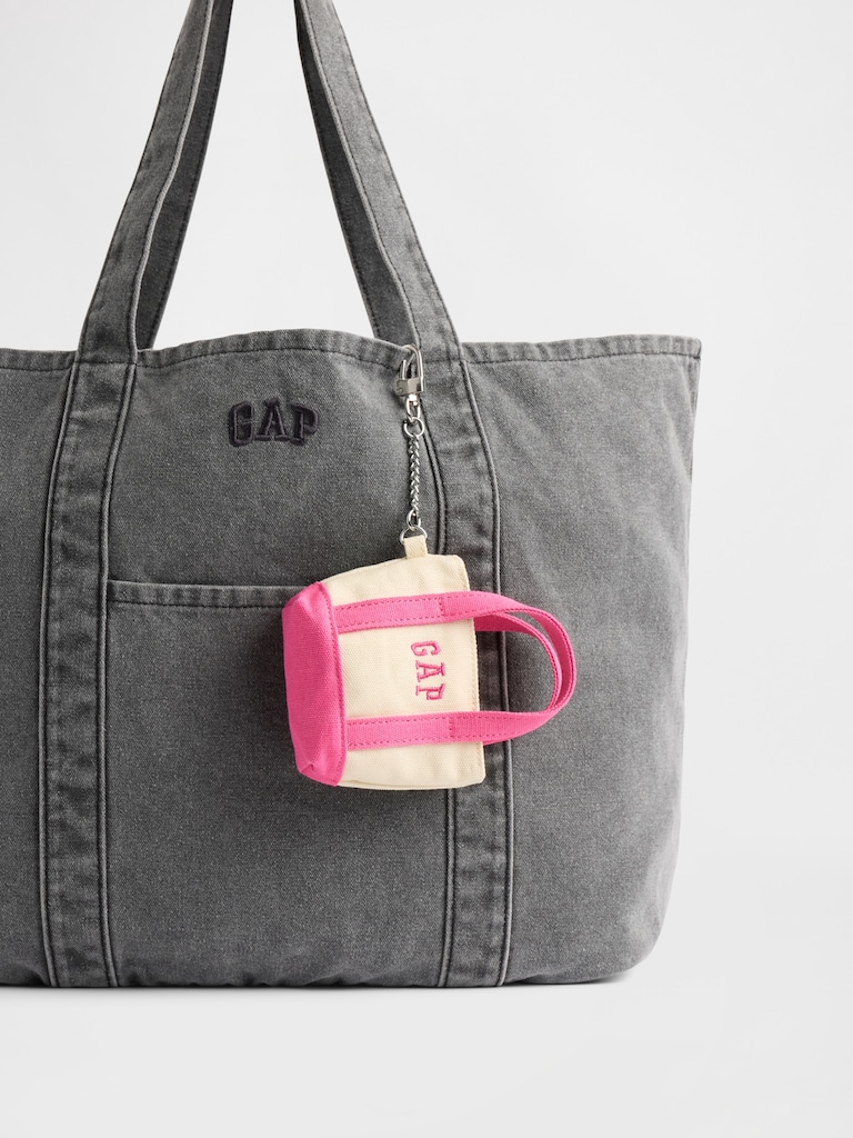 Logo Tote Keychain Charm