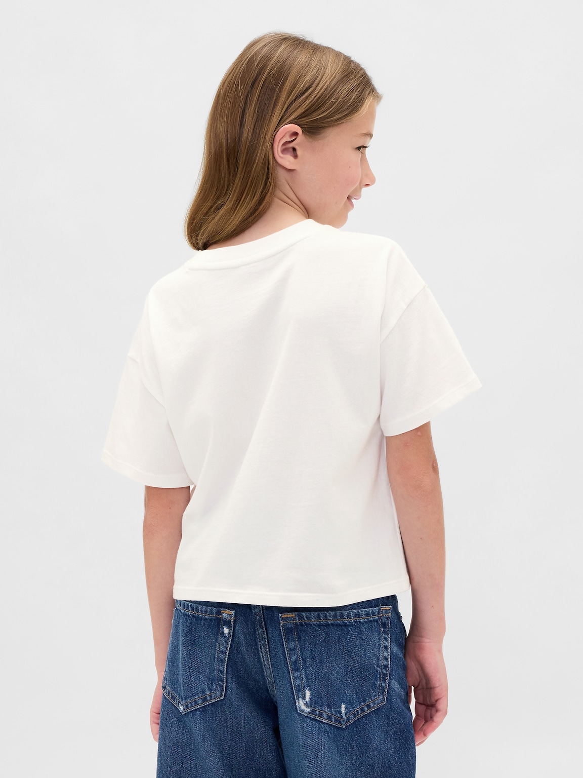 Kids Oversized Flippy Sequin Graphic T-Shirt