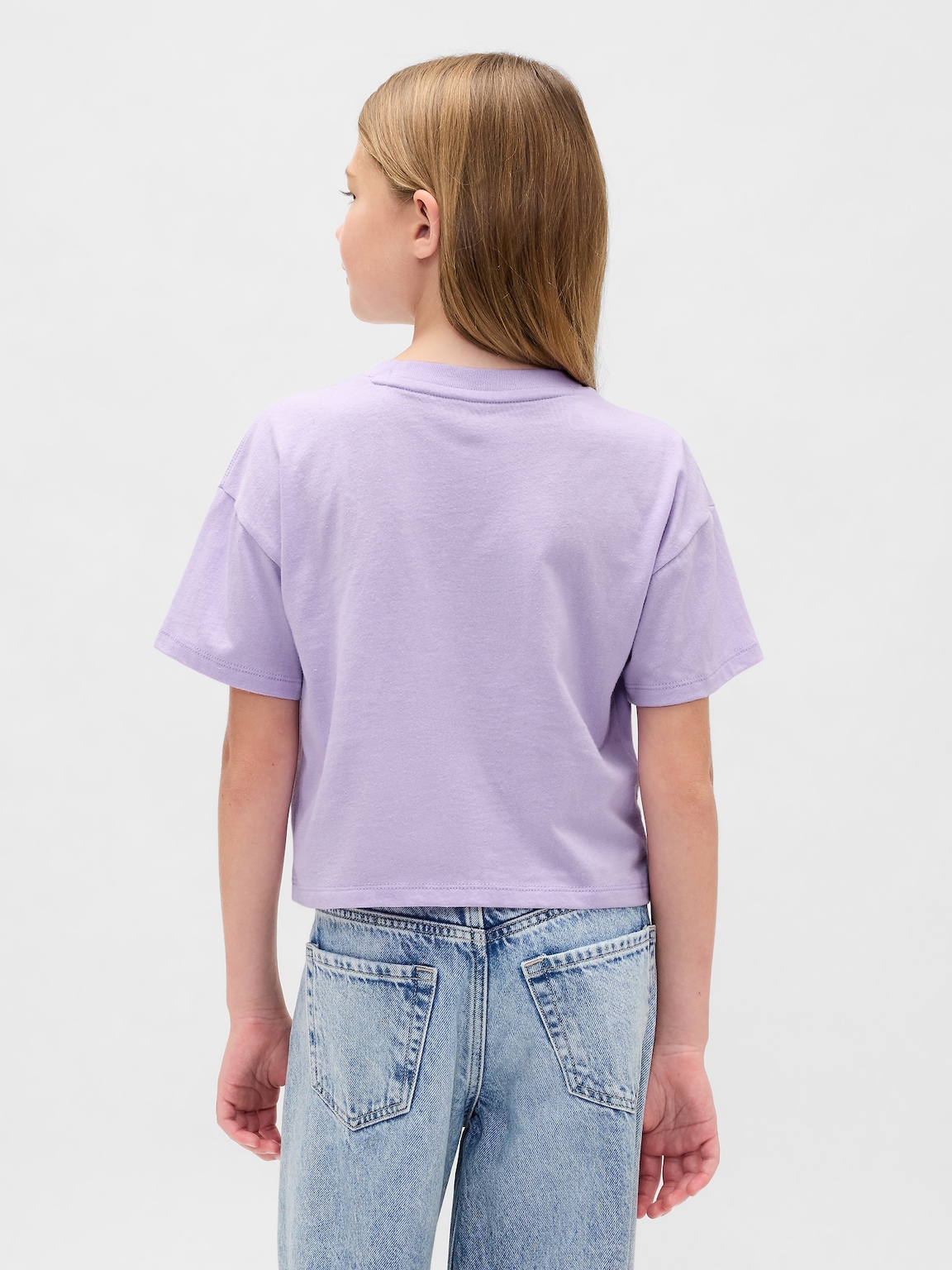 Kids Oversized Flippy Sequin Graphic T-Shirt
