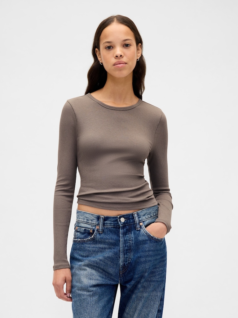 Modern Rib Crop T-Shirt