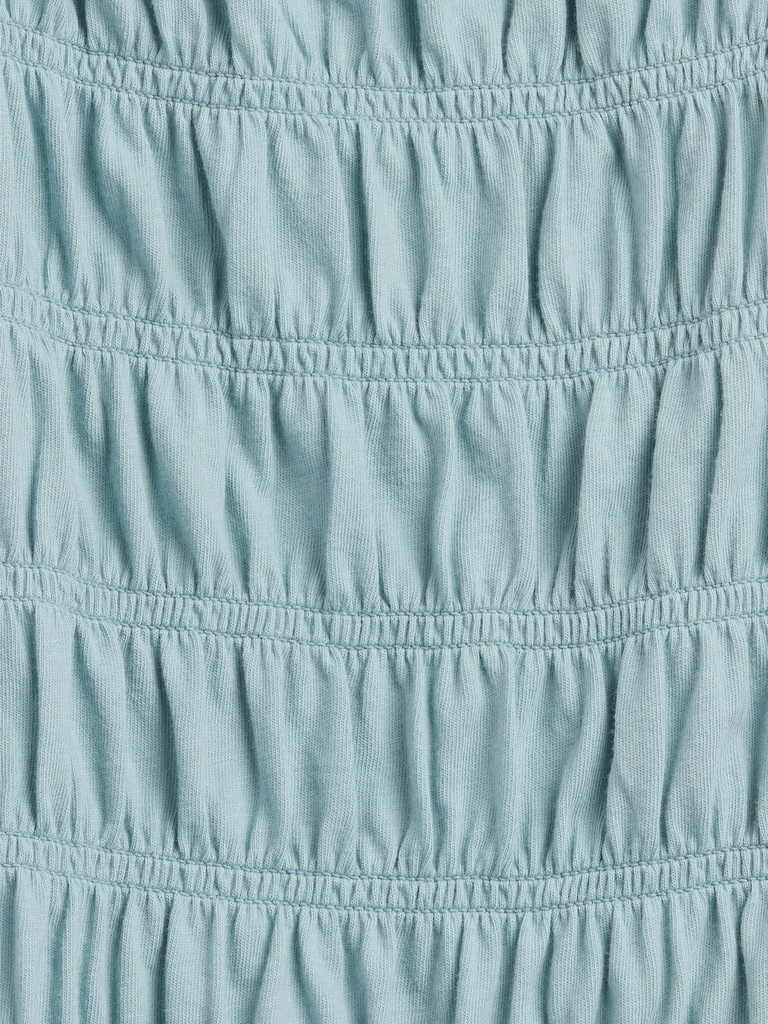 Kids Smocked Square-Neck Top