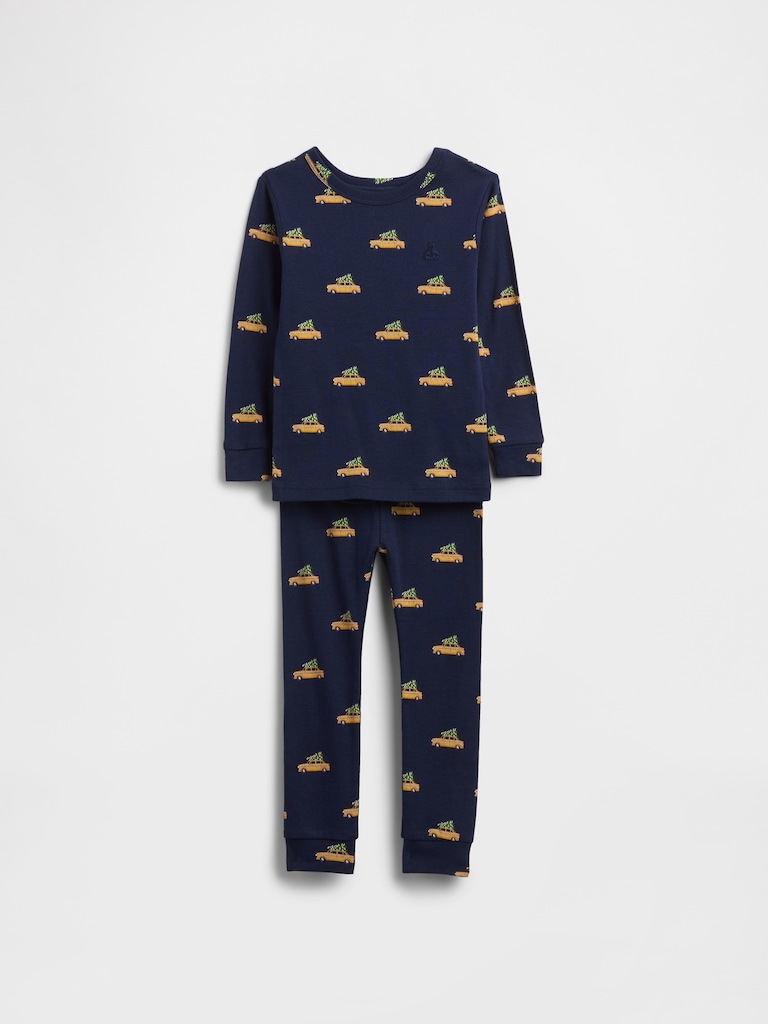 Kids & Baby Organic Brushed Cotton Holiday PJ Set