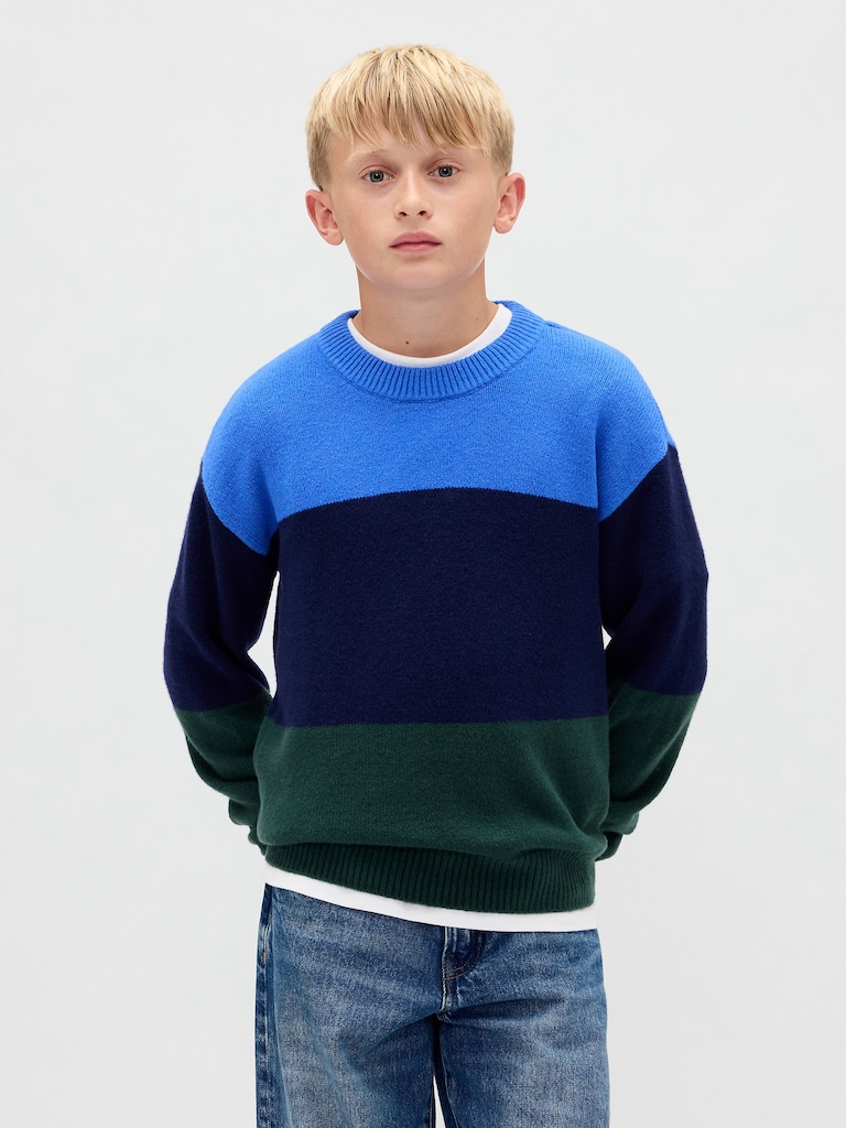 Kids CashSoft Relaxed Crewneck Sweater