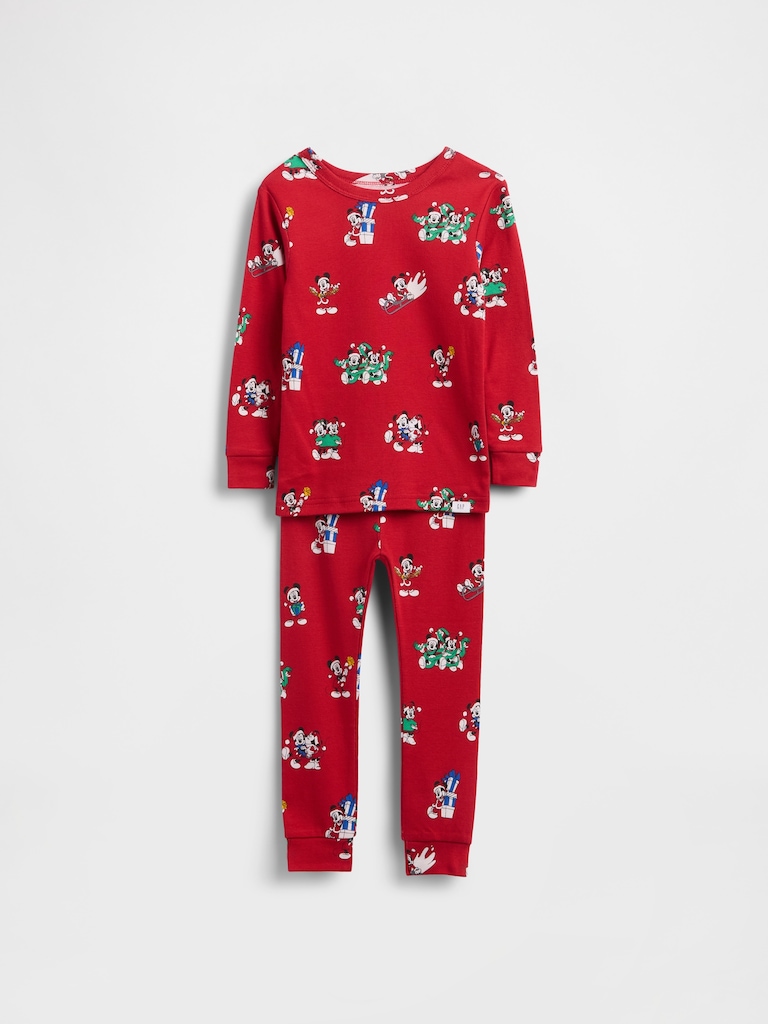 Gap × Disney Kids & Baby Organic Brushed Cotton Holiday PJ Set