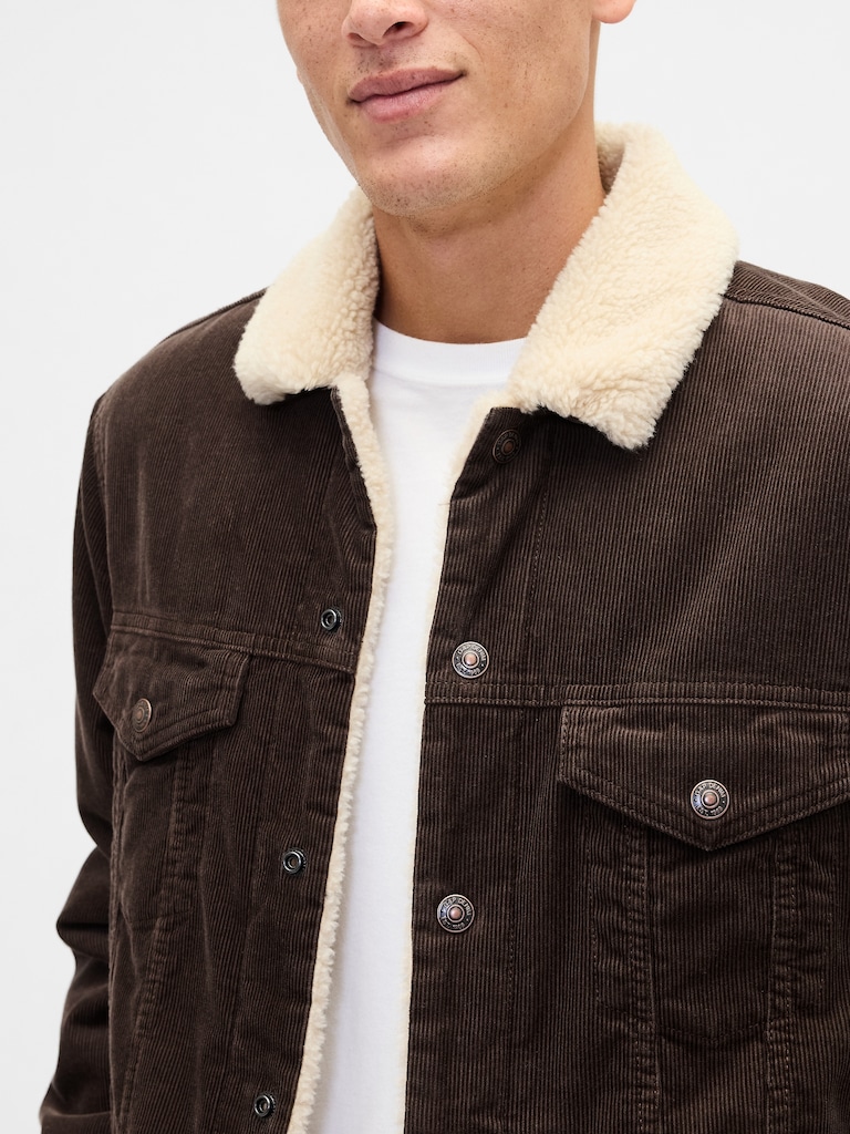 Sherpa-Lined Icon Corduroy Jacket