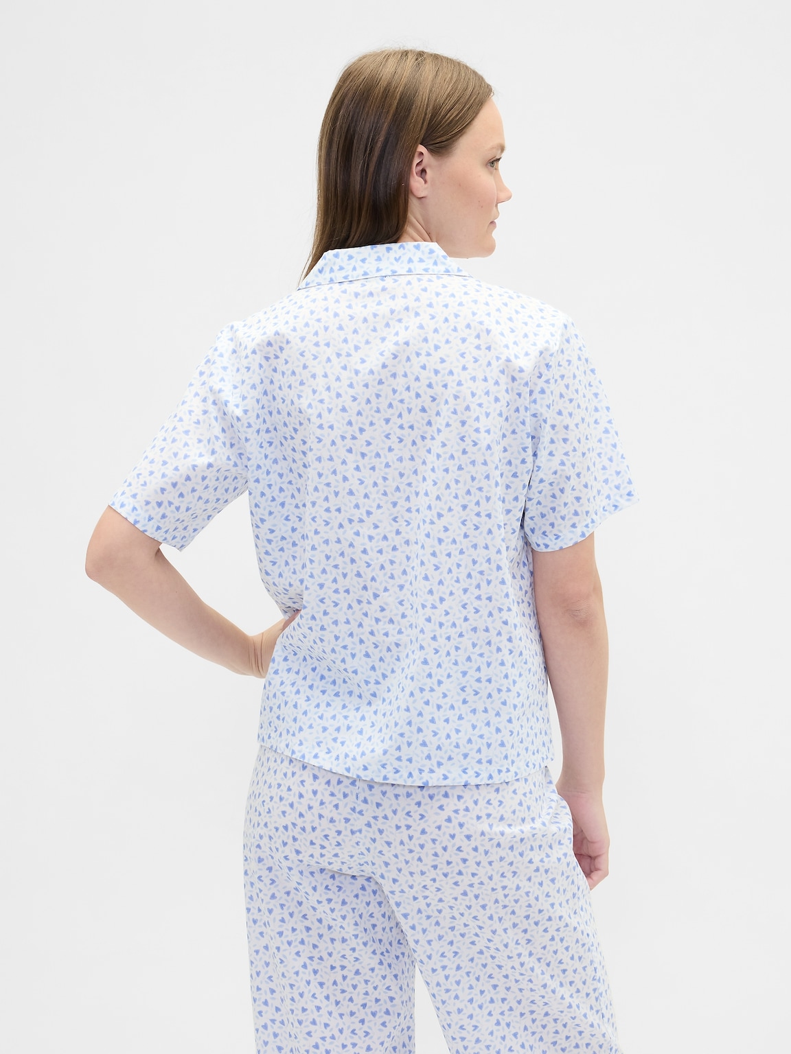 Print Poplin PJ Shirt