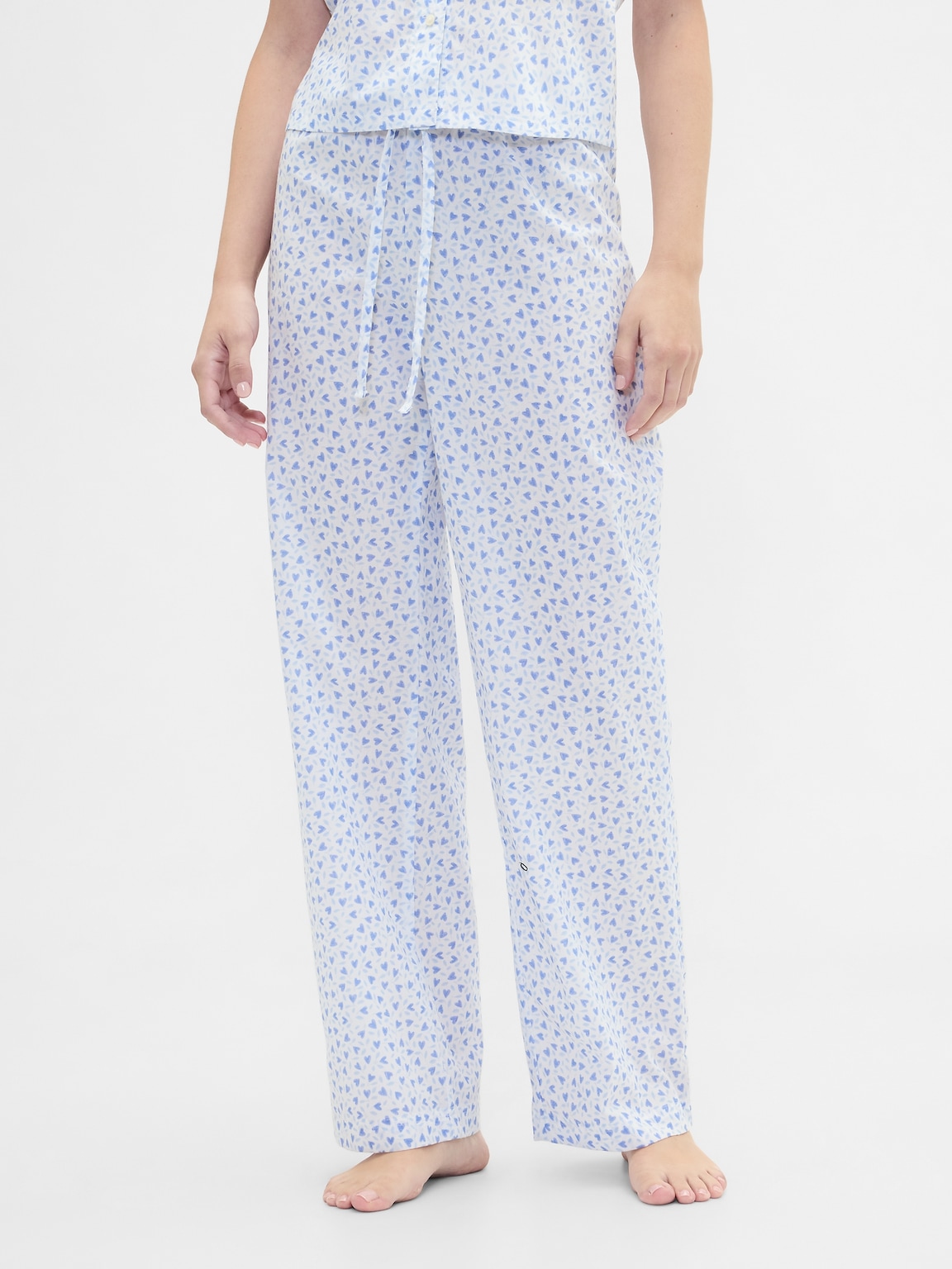 Print Poplin PJ Pants