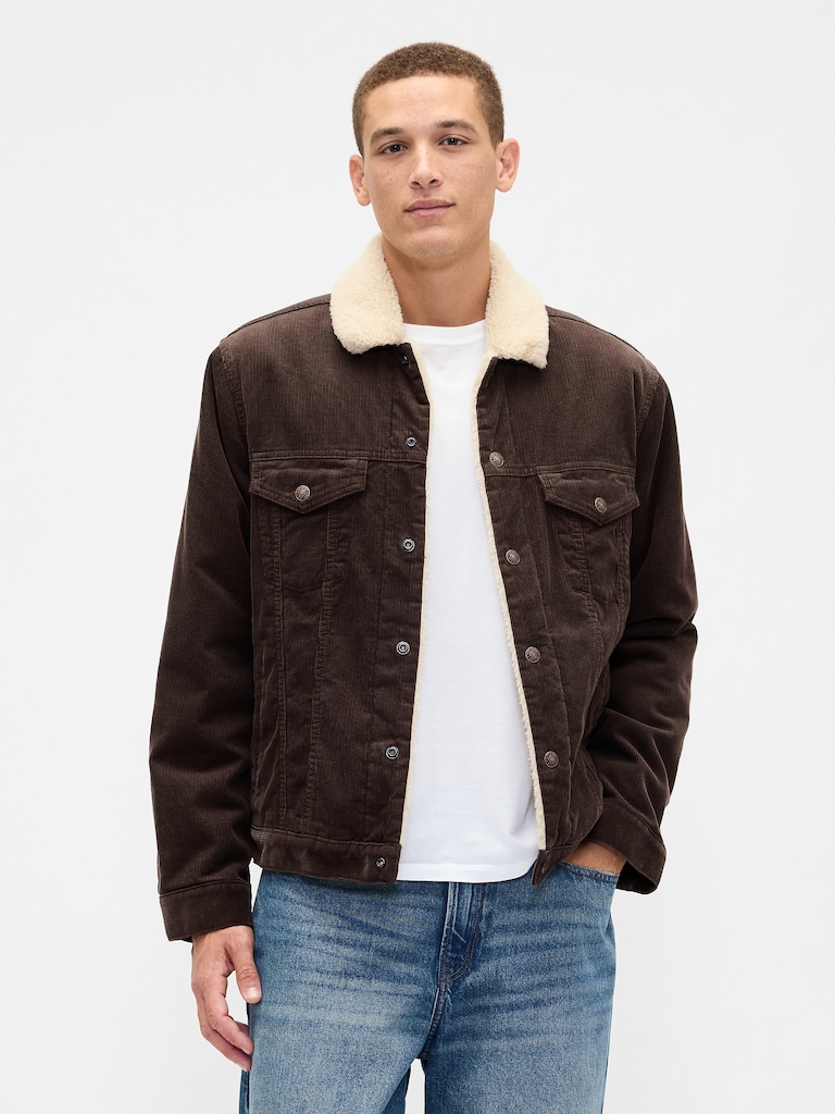 Sherpa-Lined Icon Corduroy Jacket