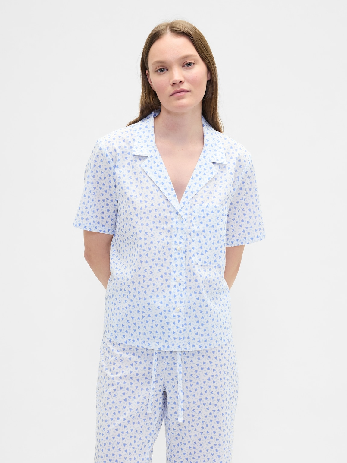 Print Poplin PJ Shirt