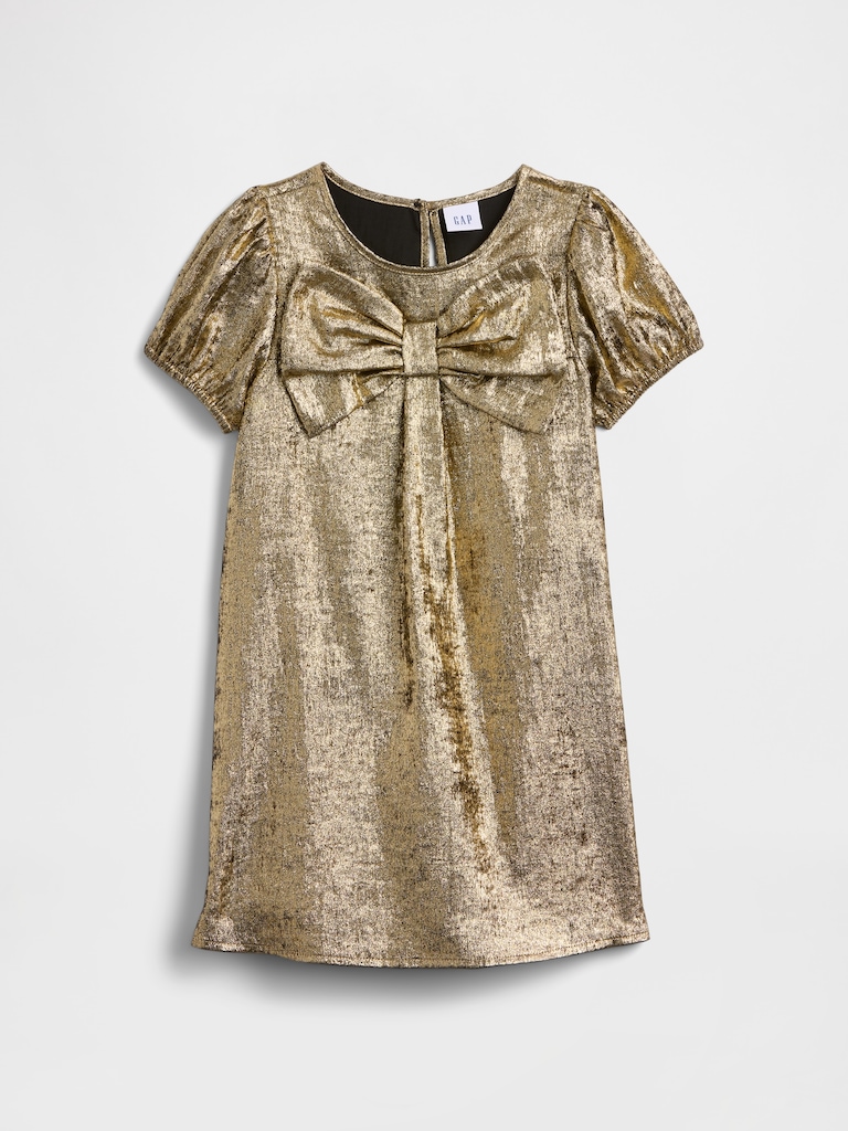 babyGap Puff Sleeve Bow Dress