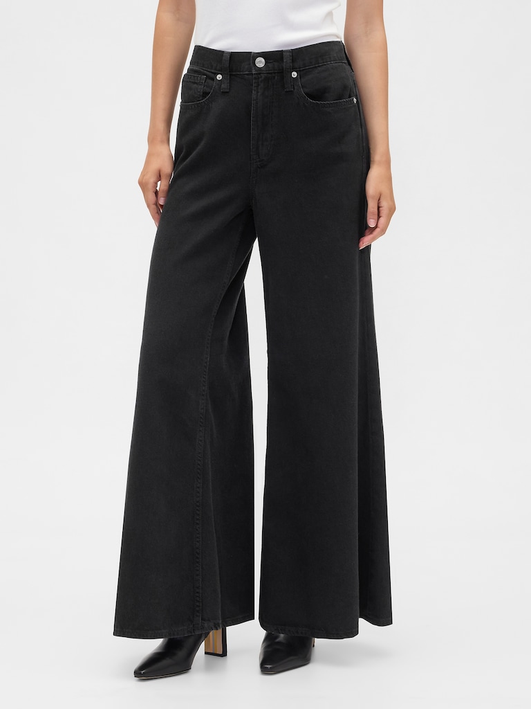 High Rise SuperLight Palazzo Jeans