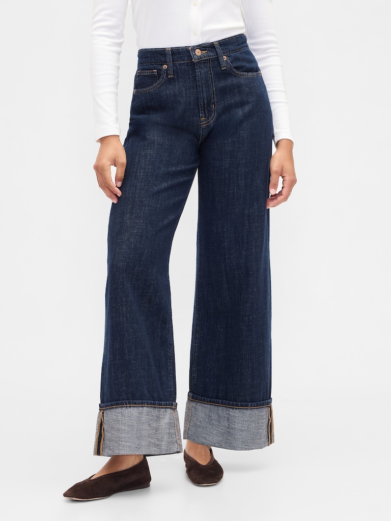 High Rise Wide-Leg Jeans