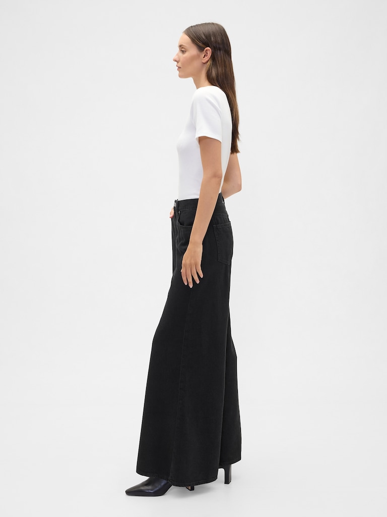 High Rise SuperLight Palazzo Jeans