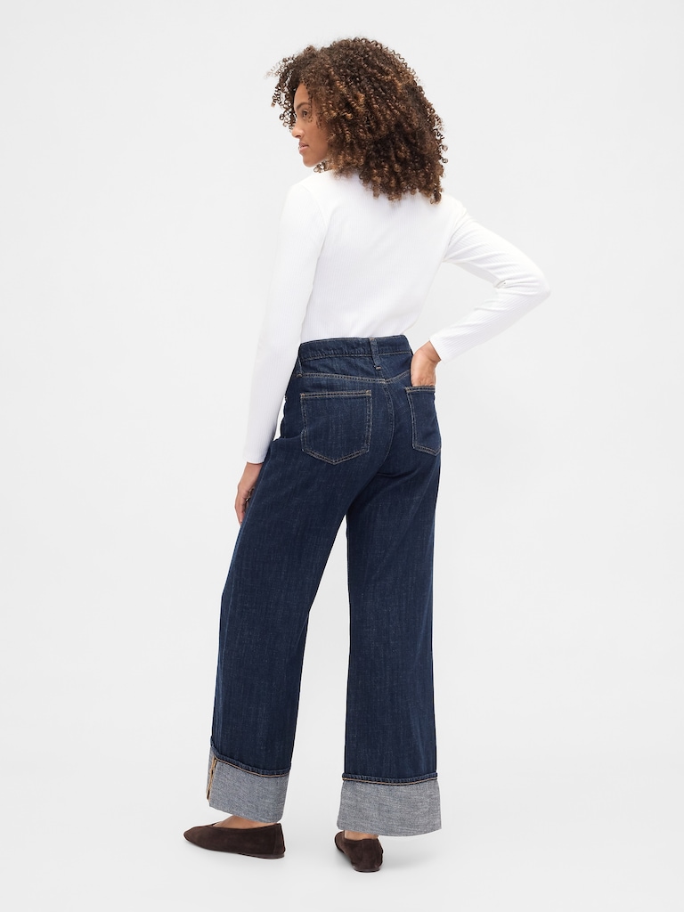 High Rise Wide-Leg Jeans
