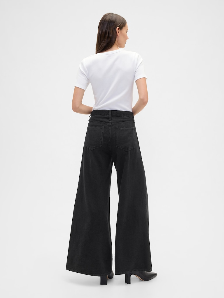High Rise SuperLight Palazzo Jeans