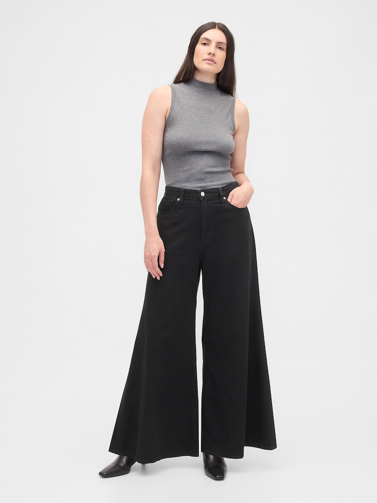 High Rise SuperLight Palazzo Jeans