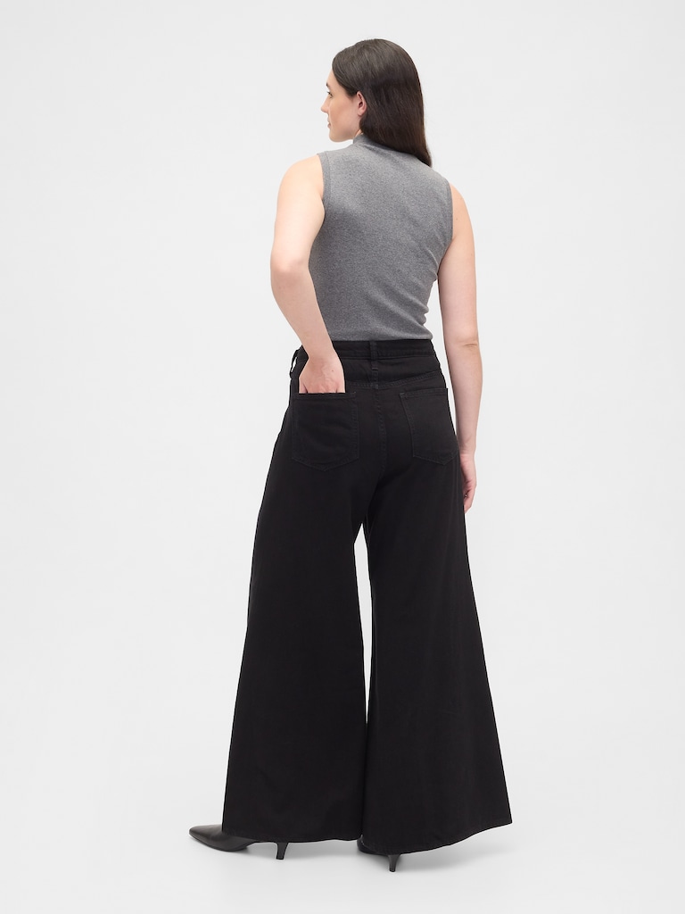 High Rise SuperLight Palazzo Jeans