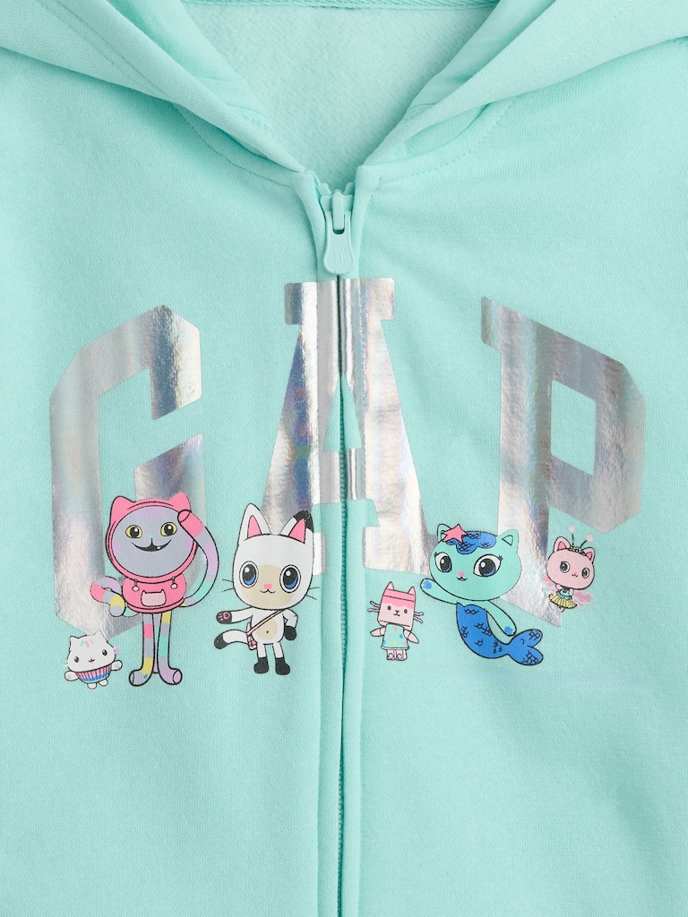 babyGap Gabby's Dollhouse Logo Zip Hoodie